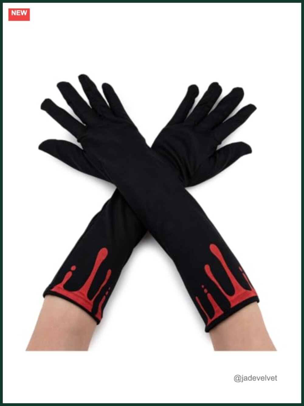 Bloody Drip Long Gloves Halloween Gothic Costume Accessory